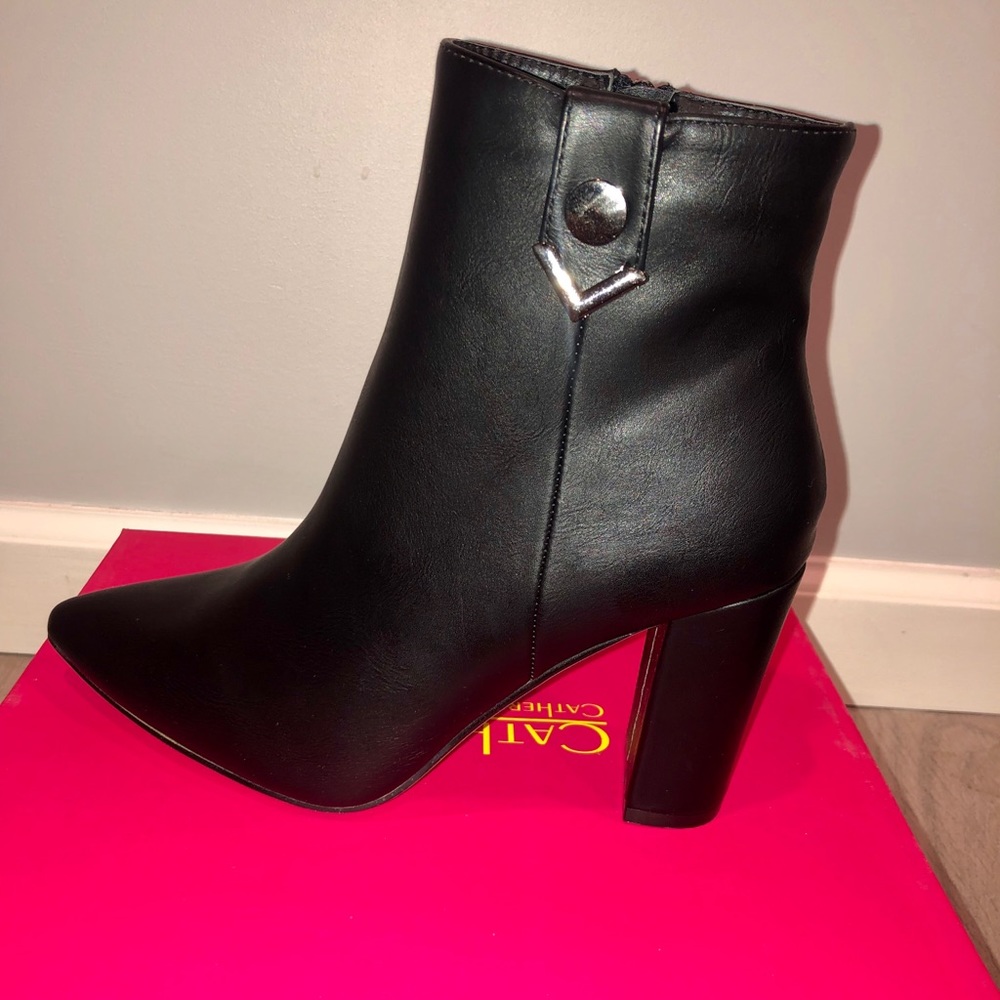 NEW Black Heel Booties Catherine Malandrino